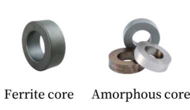 ferrite core and amorphous core